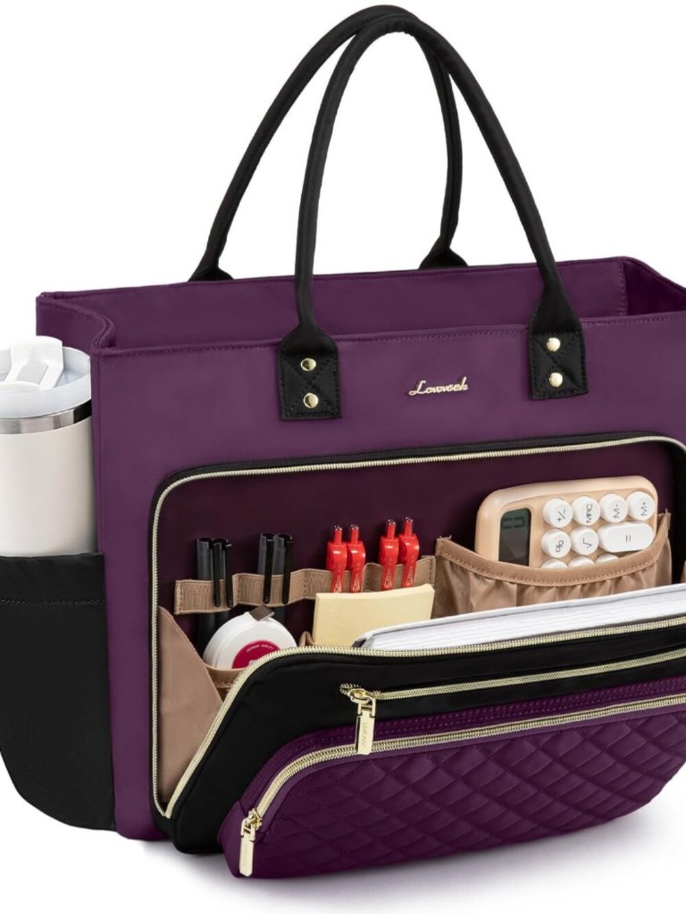 15.6 Inch Teacher Tote Bag for Women Work, Laptop Bag Work Tote Bag Nurse Bags W